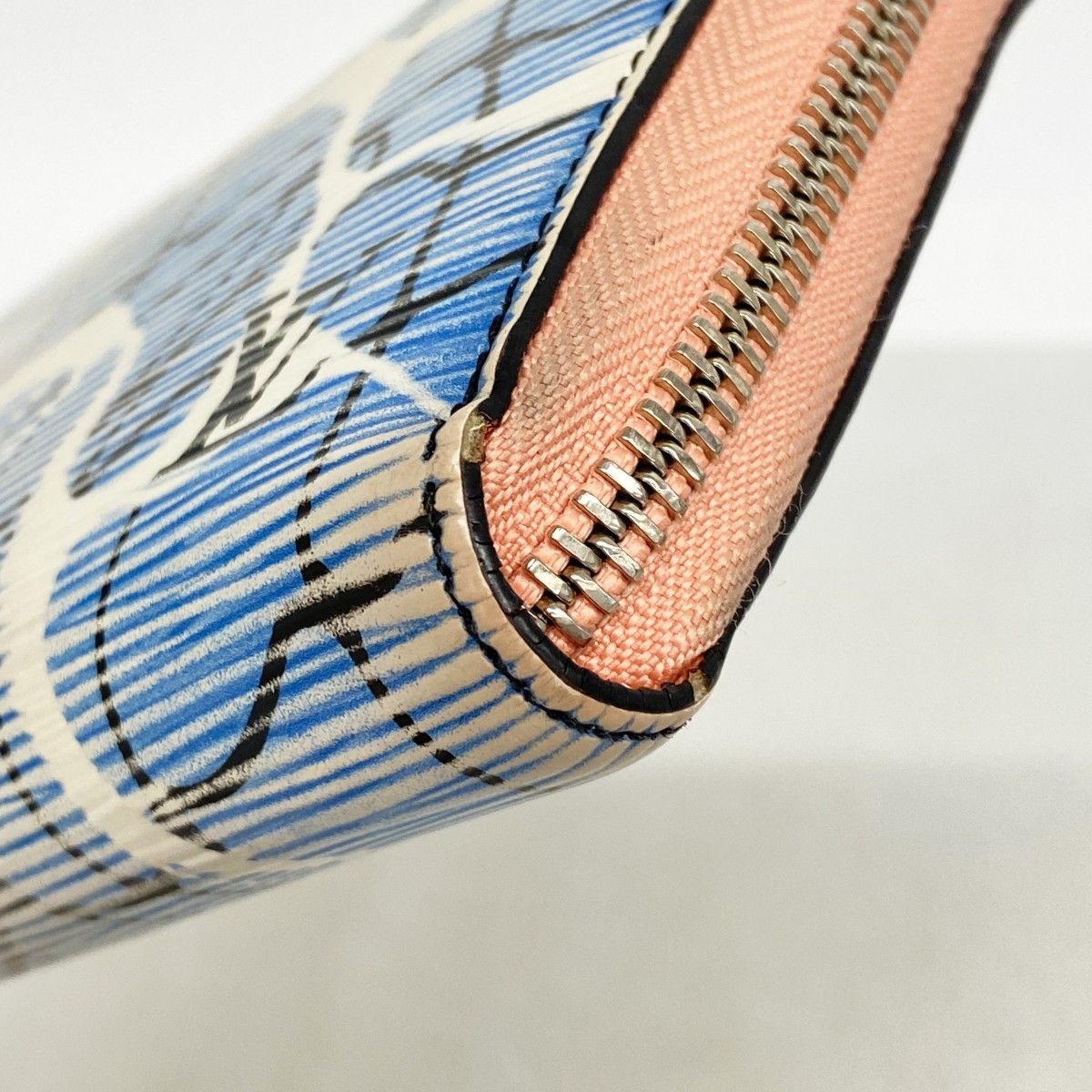 Louis Vuitton Wallet Epi Cruise Collection Zippy Aqua Pattern — view 5