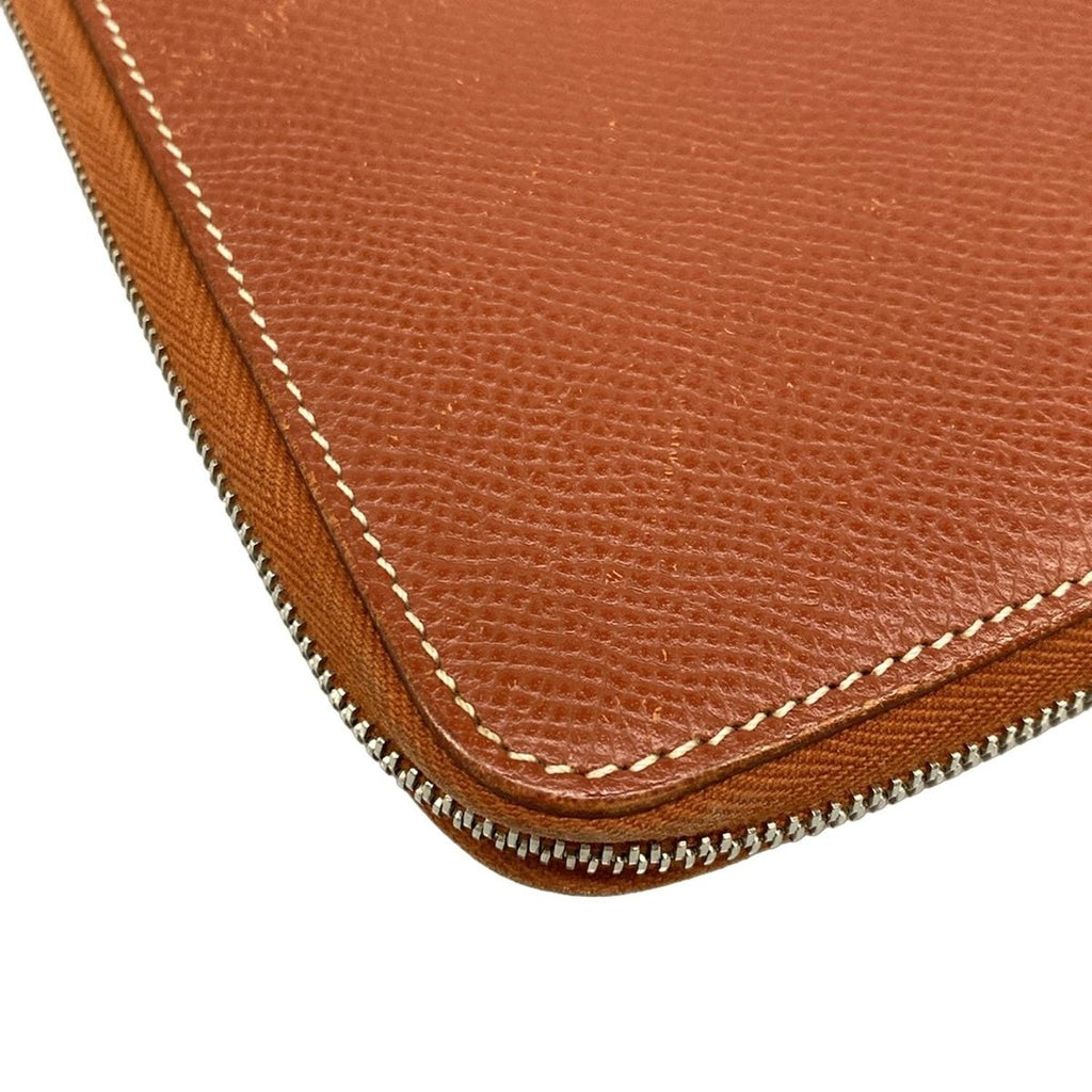 Hermes Wallet Azap Long Silk in Brick Silver — view 6