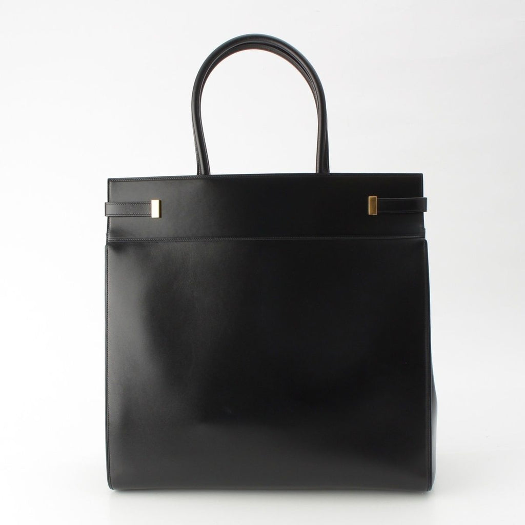 Saint Laurent Manhattan Leather Tote Gold Black — view 4