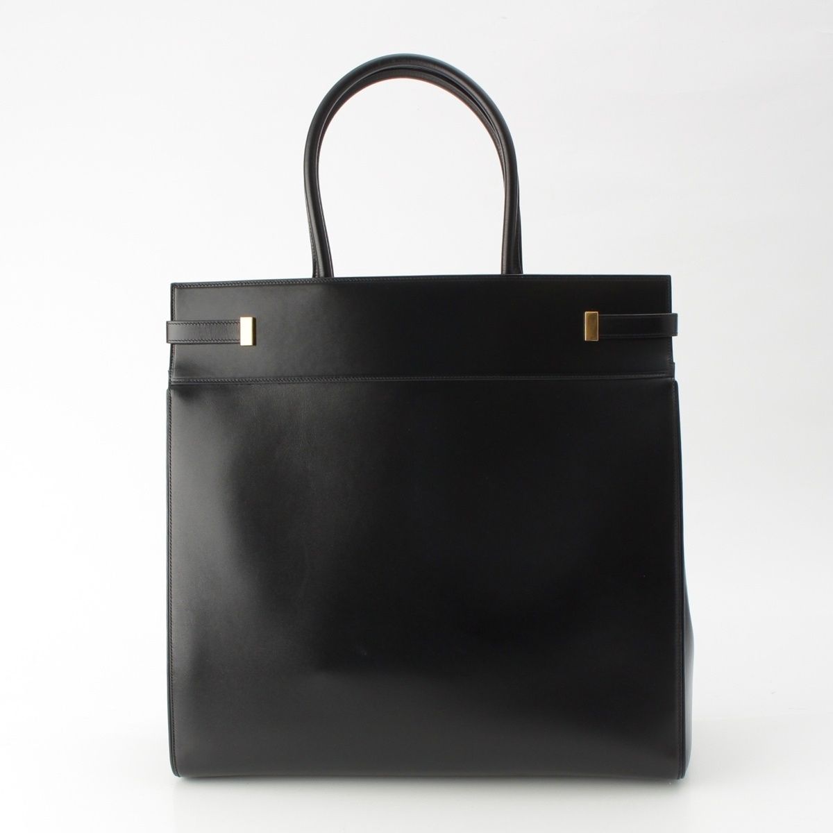 Saint Laurent Manhattan Leather Tote Gold Black — view 4