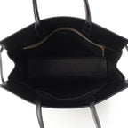 Saint Laurent Manhattan Leather Tote Gold Black — view 6