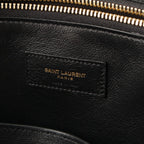 Saint Laurent Manhattan Leather Tote Gold Black — view 7