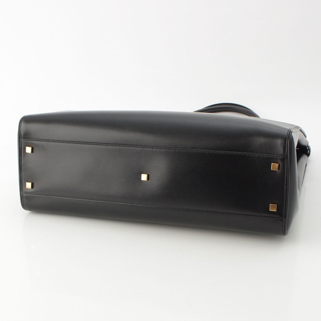 Saint Laurent Manhattan Leather Tote Gold Black — view 5