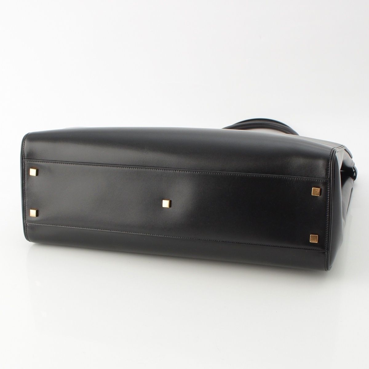 Saint Laurent Manhattan Leather Tote Gold Black — view 5