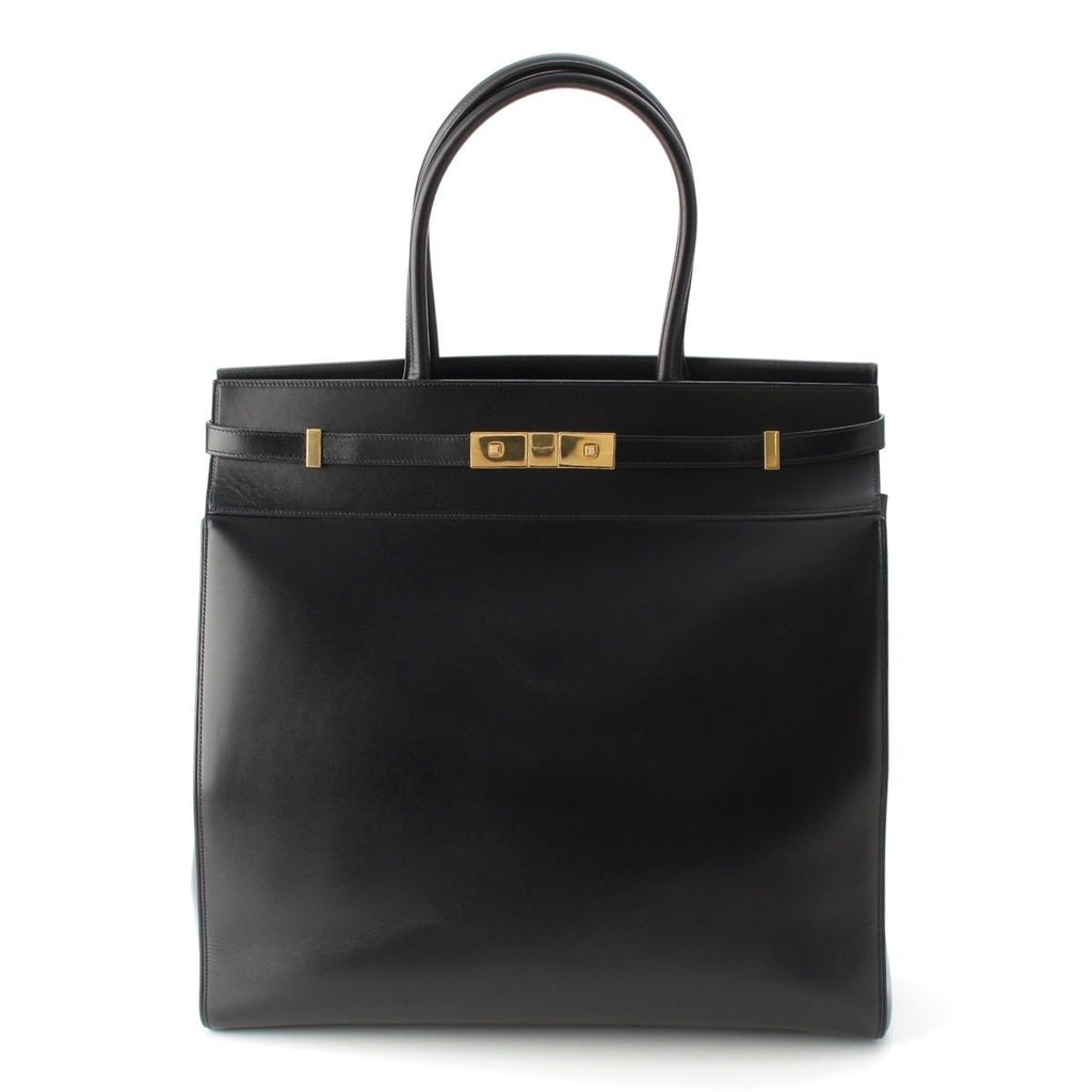 Saint Laurent Manhattan Leather Tote Gold Black