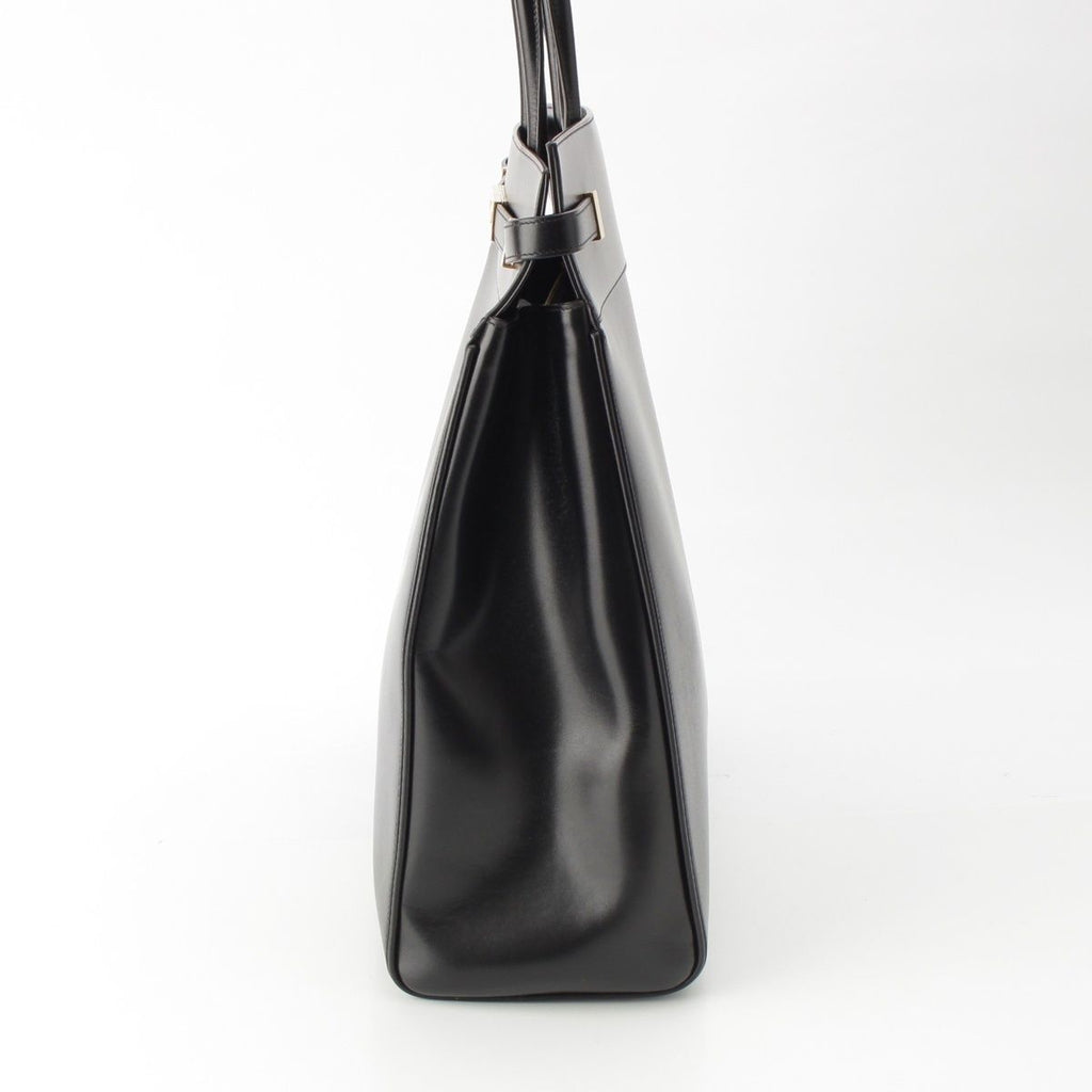 Saint Laurent Manhattan Leather Tote Gold Black — view 3