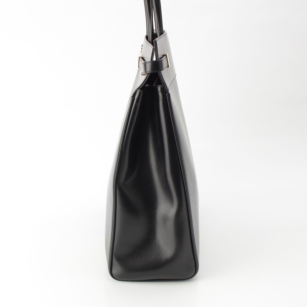 Saint Laurent Manhattan Leather Tote Gold Black — view 3