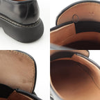 Bottega Veneta Swell Leather Platform Loafers Boots Shoes Black — view 9
