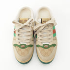 Gucci Screener Leather Sandals Shoes Beige — view 2