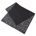 Chanel Cotton All Logo Lace Shawl Black Scarf