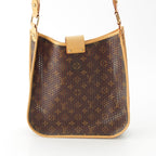 Louis Vuitton Monogram Perfo Cowhide Logo Musette Orange Shoulder Bag Brown — view 5