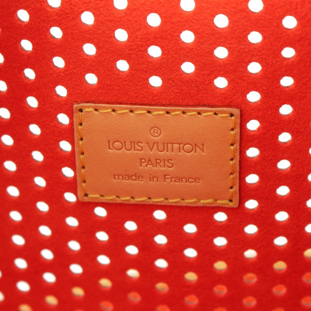 Louis Vuitton Monogram Perfo Cowhide Logo Musette Orange Shoulder Bag Brown — view 8