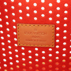 Louis Vuitton Monogram Perfo Cowhide Logo Musette Orange Shoulder Bag Brown — view 8