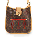 Louis Vuitton Monogram Perfo Cowhide Logo Musette Orange Shoulder Bag Brown — view 2