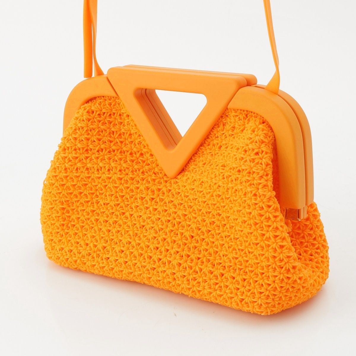 Bottega Veneta Lava Point Small Shoulder Bag Orange — view 2