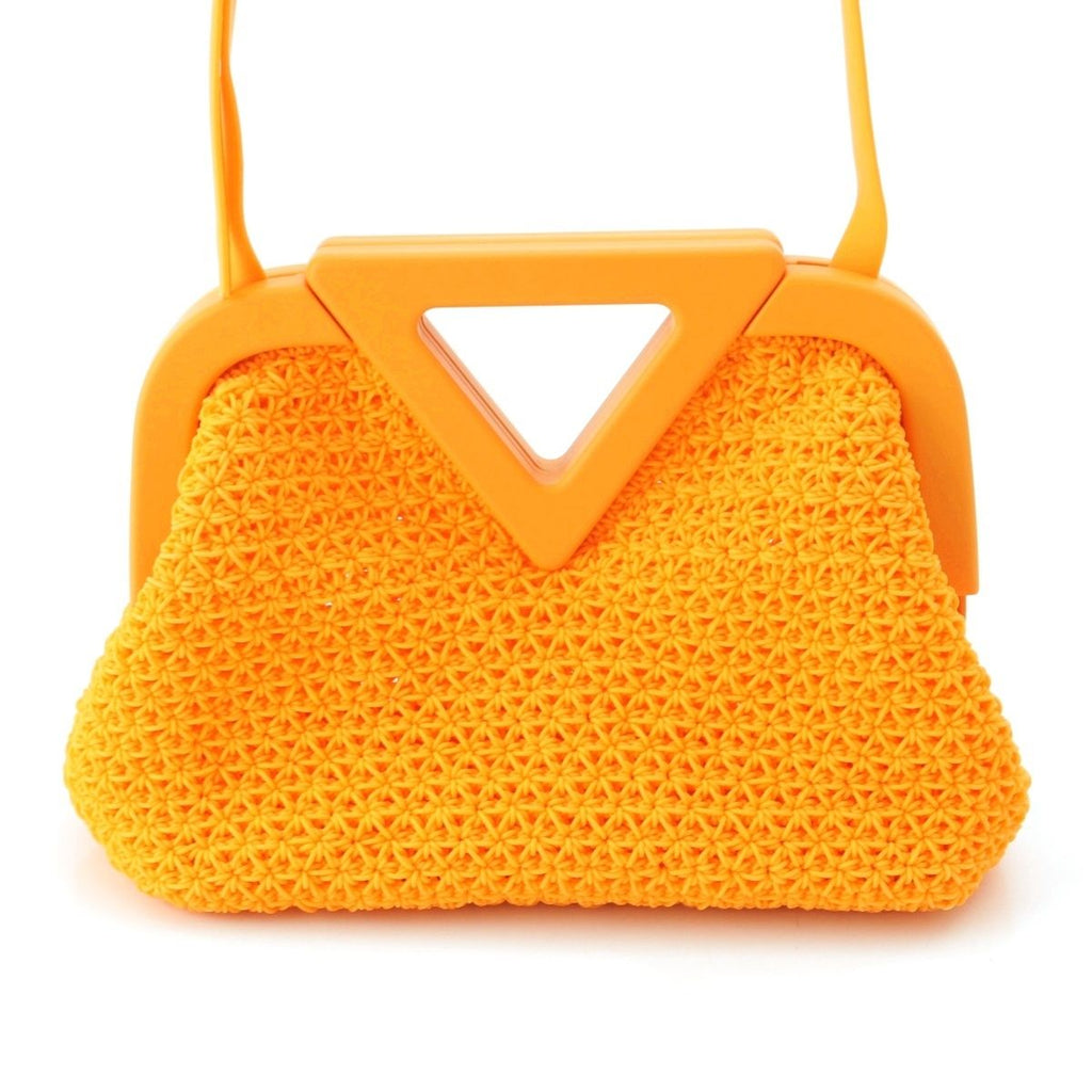 Bottega Veneta Lava Point Small Shoulder Bag Orange