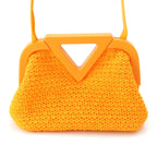 Bottega Veneta Lava Point Small Shoulder Bag Orange