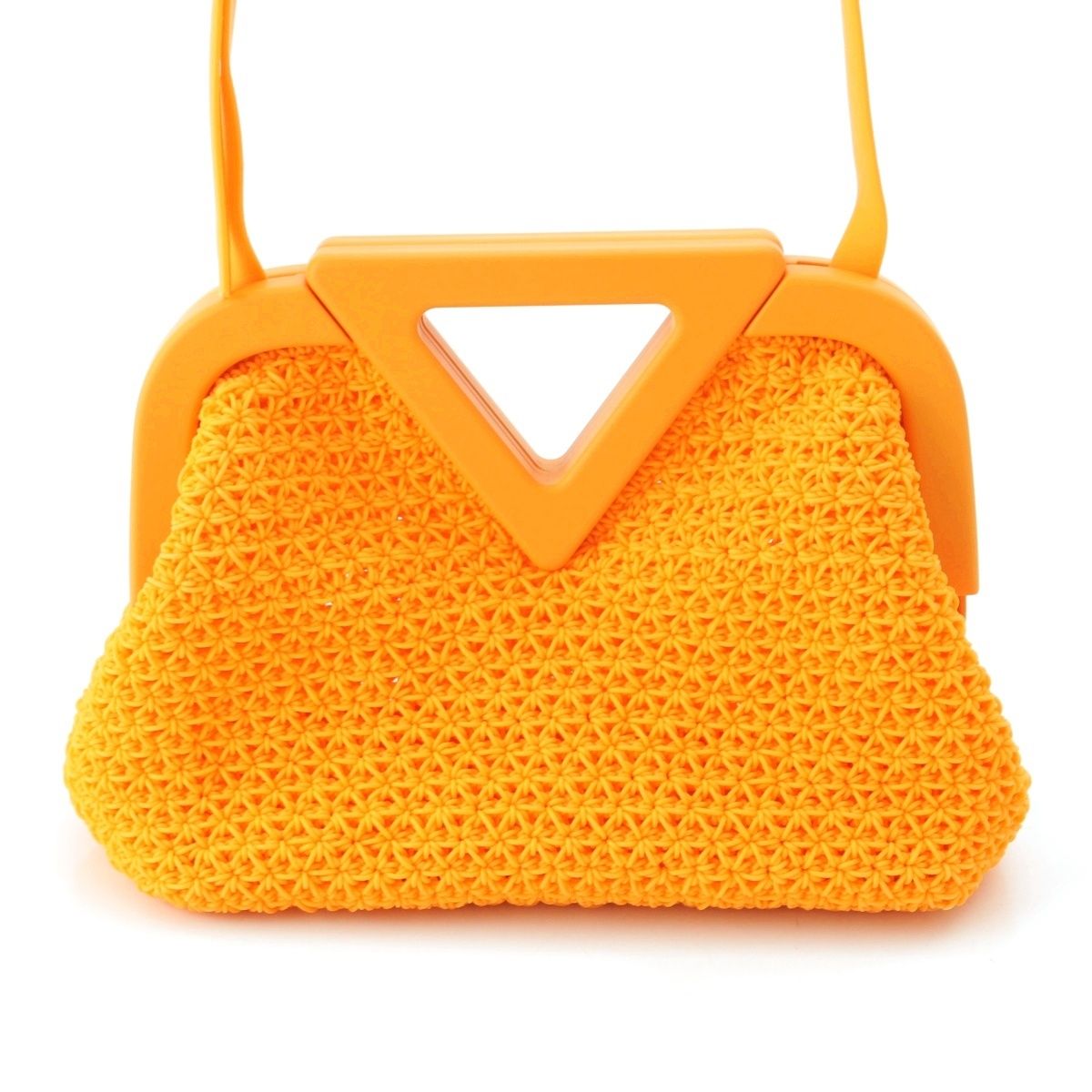 Bottega Veneta Lava Point Small Shoulder Bag Orange