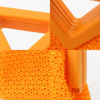 Bottega Veneta Lava Point Small Shoulder Bag Orange — view 9
