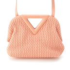 Bottega Veneta Leather Point Small Shoulder Bag Pink