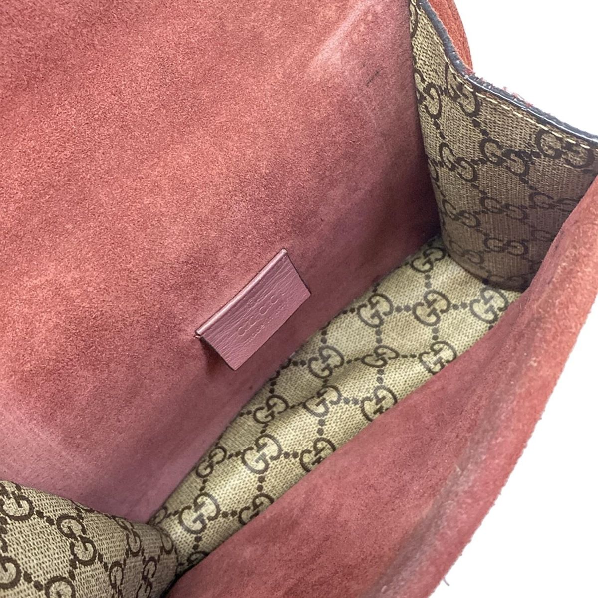 Gucci Shoulder Bag Dionysus GG Blue Mus Beige Ebony Multi Chain — view 7