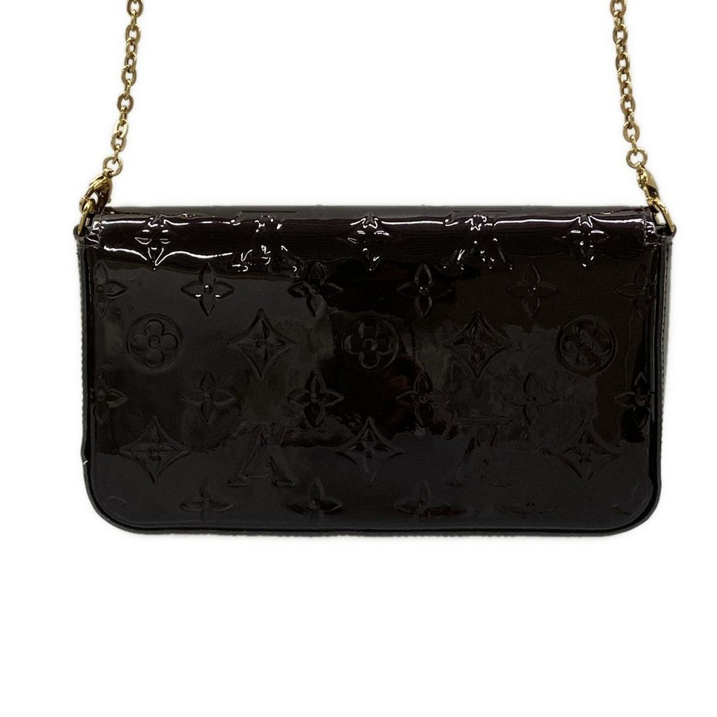 Louis Vuitton Wallet Monogram Vernis Pochette Felicie Amarante Leather — view 2