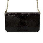 Louis Vuitton Wallet Monogram Vernis Pochette Felicie Amarante Leather — view 2