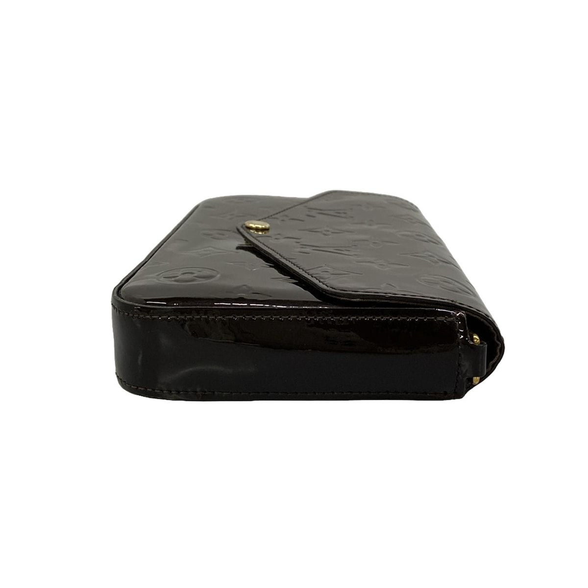Louis Vuitton Wallet Monogram Vernis Pochette Felicie Amarante Leather — view 8