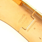 Hermes Bangle Clic Clac Gold Pink Bracelet — view 4