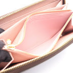 Louis Vuitton Round Wallet Zippy Monogram Rose Ballerine Canvas — view 6
