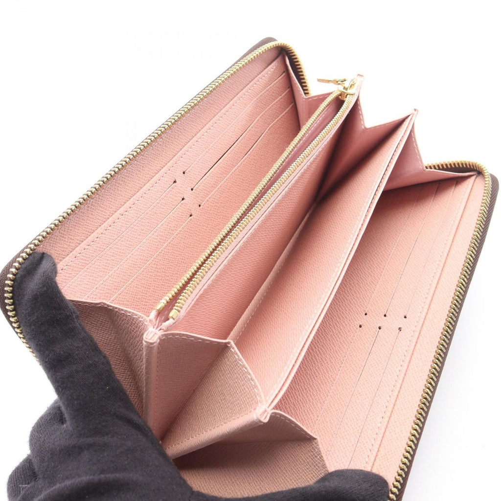 Louis Vuitton Round Wallet Zippy Monogram Rose Ballerine Canvas — view 3