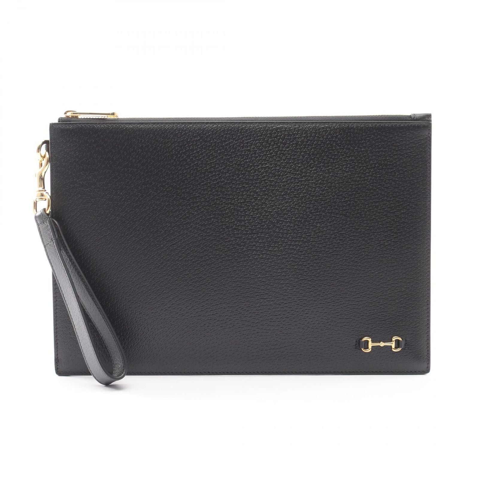 Gucci Clutch Horsebit Black Leather