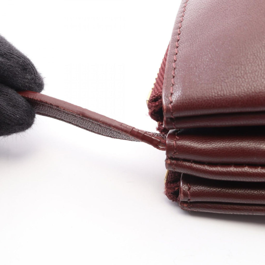 Celine Shoulder Bag Trio Large Bordeaux Leather — view 5