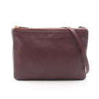 Celine Shoulder Bag Trio Large Bordeaux Leather