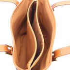 Celine Tote Macadam 2 Brown Dark Canvas Leather — view 3