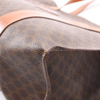 Celine Tote Macadam Dark Brown Canvas Leather — view 5