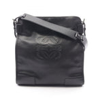 Loewe Shoulder Bag Anagram Black Leather