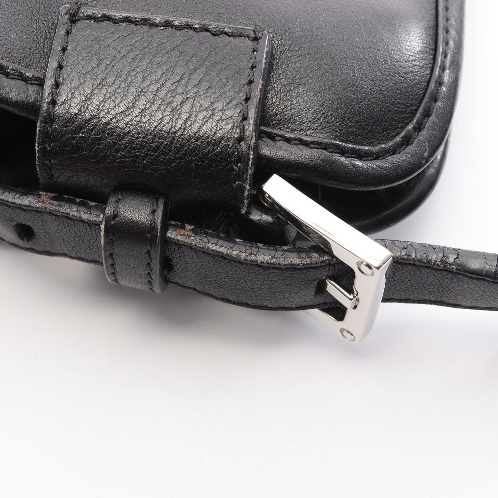 Loewe Shoulder Bag Anagram Black Leather — view 7