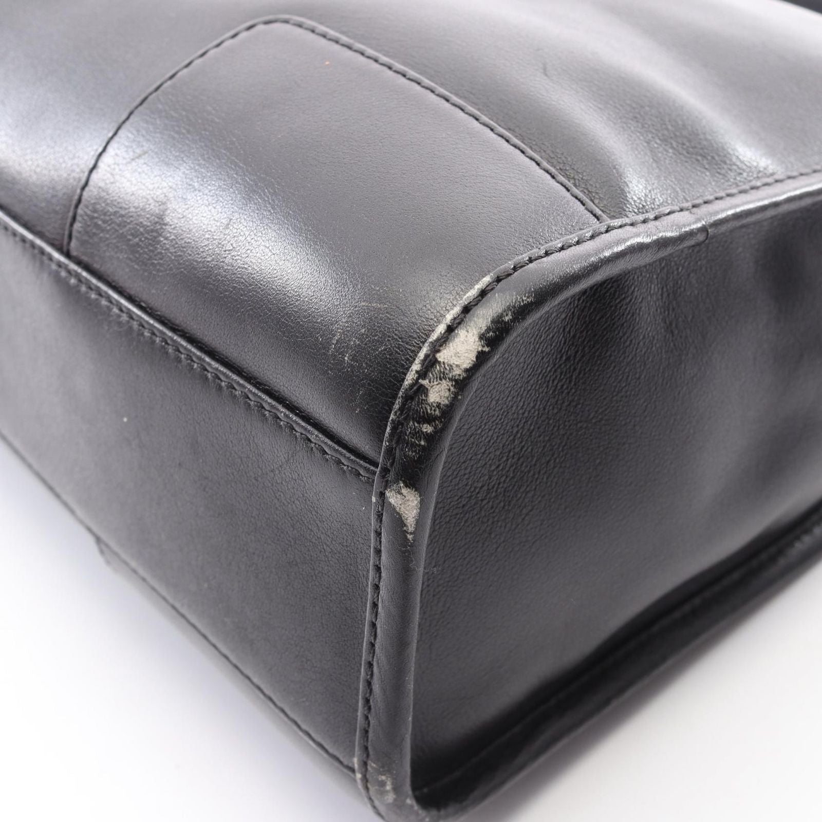 Loewe Shoulder Bag Anagram Black Leather — view 6