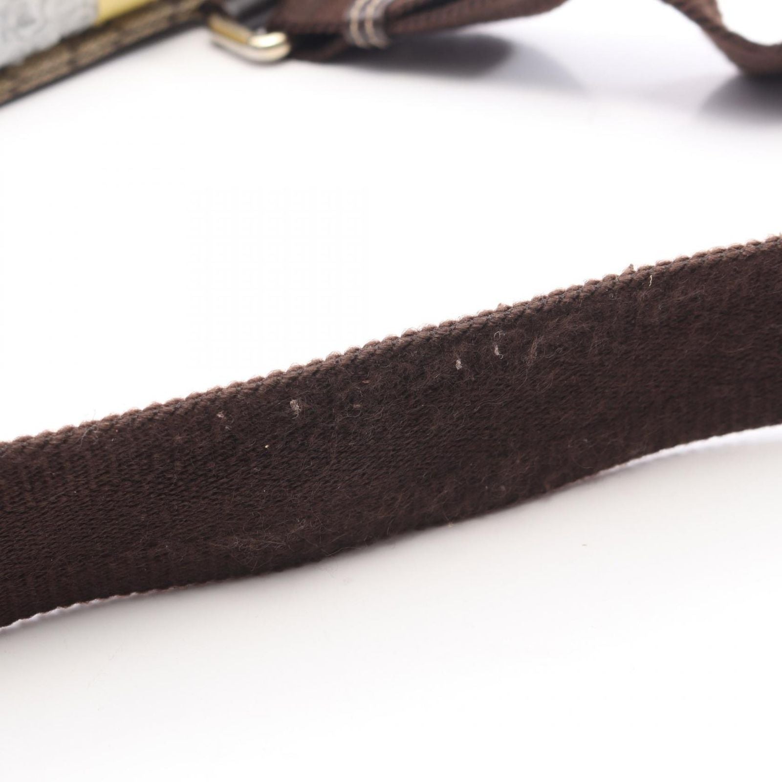 Gucci Shoulder Bag GG Supreme Beige Dark Brown Canvas Leather — view 6