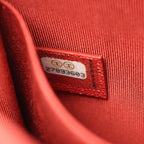 Chanel Shoulder Bag Boy Quilted Red Calf Boy Chain — view 5