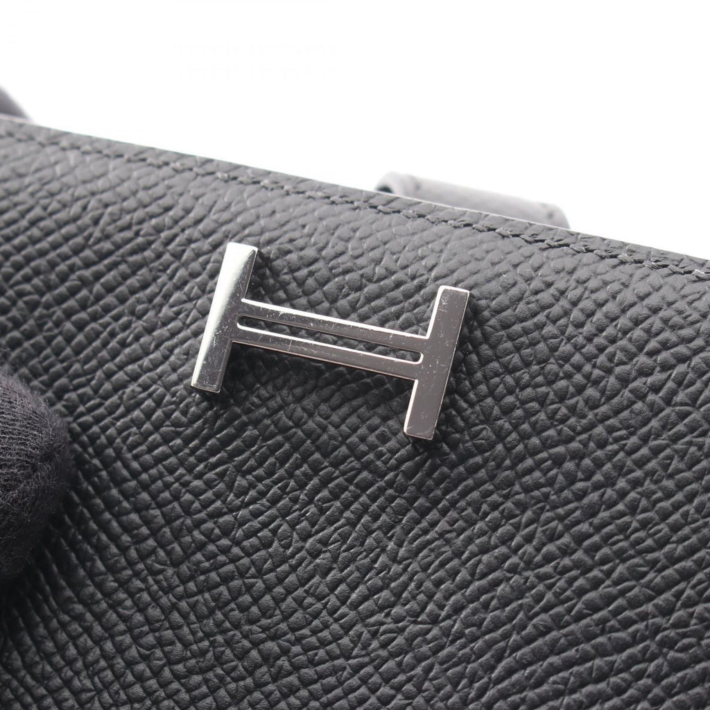 Hermes Bifold Wallet Bearn Compact Black Leather — view 7