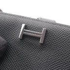 Hermes Bifold Wallet Bearn Compact Black Leather — view 7