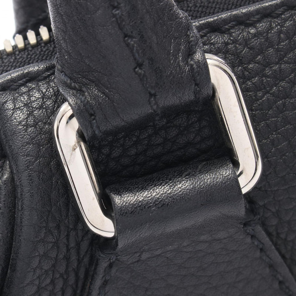 Chanel Handbag Logo Black Leather Fringe Mini — view 7