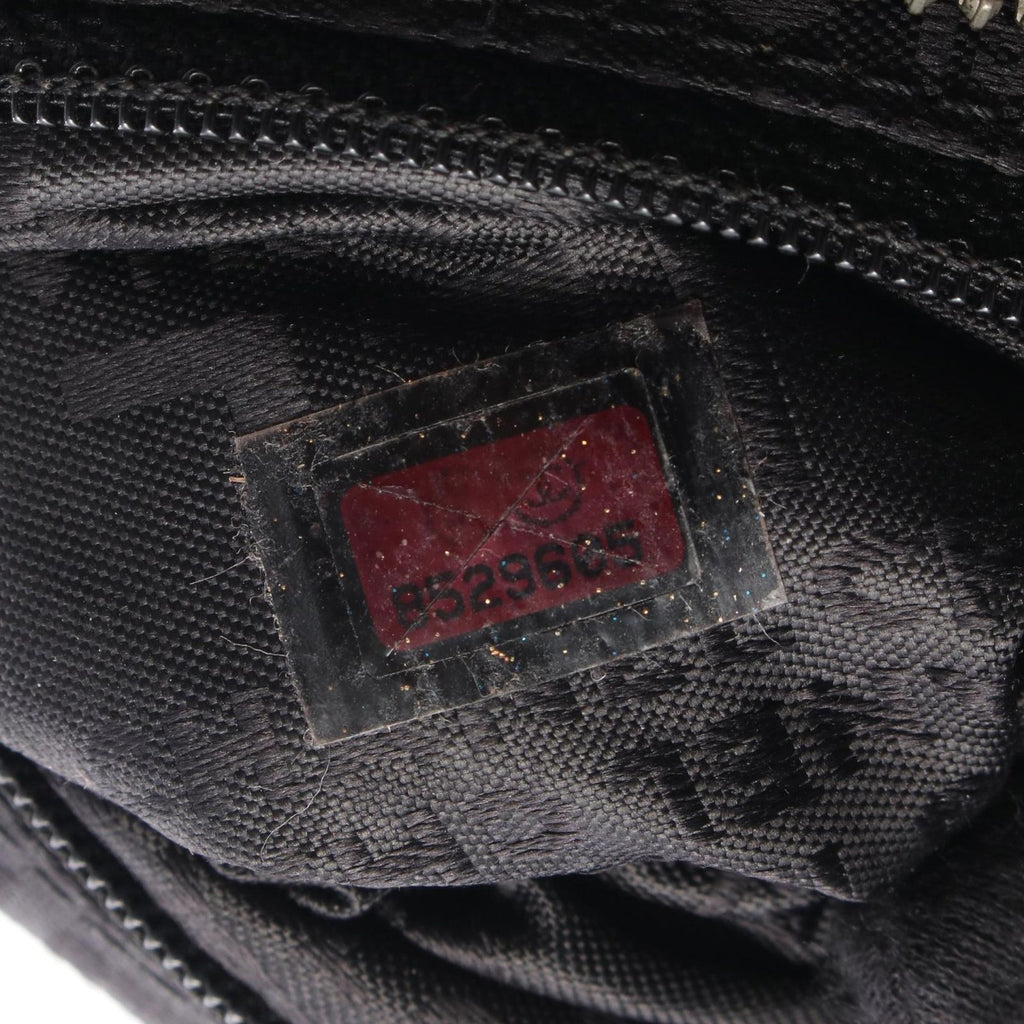Chanel Handbag Logo Black Leather Fringe Mini — view 5
