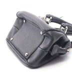 Chanel Handbag Logo Black Leather Fringe Mini — view 6