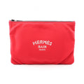 Hermes Pouch Neobain Red Polyamide Trousse Flat