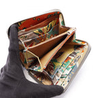 Hermes Round Wallet Azap Compact Silk in Grimeia Leather in Gris Meyer — view 3
