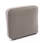 Hermes Round Wallet Azap Compact Silk in Grimeia Leather in Gris Meyer — view 2