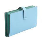 Hermes Bifold Wallet Bearn Souffle Verso Celeste Vert Jade Leather — view 2